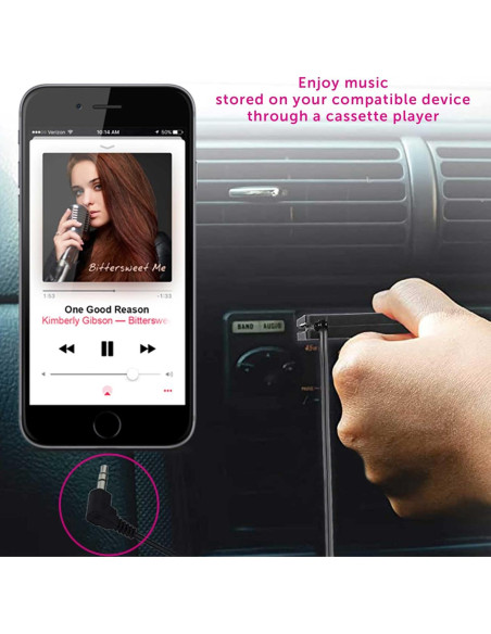 Receptor de Cinta de Audio Aluratek ACTA01F 3.5mm Universal