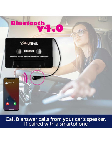 Receptor de Cinta de Audio Aluratek ACTA01F 3.5mm Universal