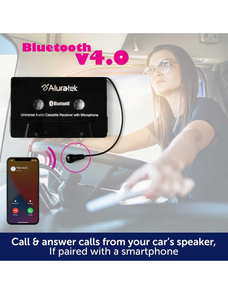 Receptor de Cinta de Audio Aluratek ACTA01F 3.5mm Universal