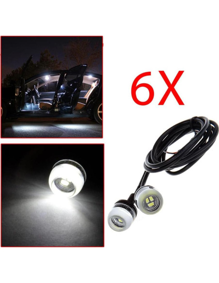 ECCPP Luz de Niebla LED 18mm para Acura, Cadillac y Chevrolet