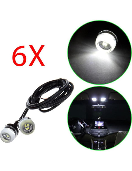 ECCPP Luz de Niebla LED 18mm para Acura, Cadillac y Chevrolet