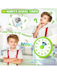 Temporizador Visual HIPPIH Verde 60 Minutos para Niños TDAH 2