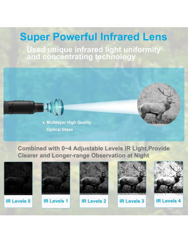 Binoculares de Visión Nocturna AUPABU 4K 6X Zoom Digital