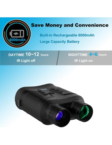 Binoculares de Visión Nocturna AUPABU 4K 6X Zoom Digital