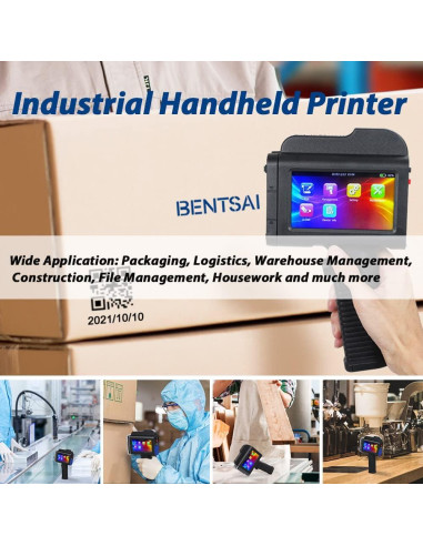 Impresora de Inyección de Tinta de Mano BENTSAI B35 25mm