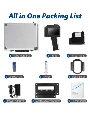 Impresora de Inyección de Tinta de Mano BENTSAI B35 25mm