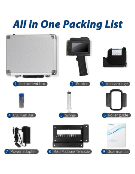 Impresora de Inyección de Tinta de Mano BENTSAI B35 25mm