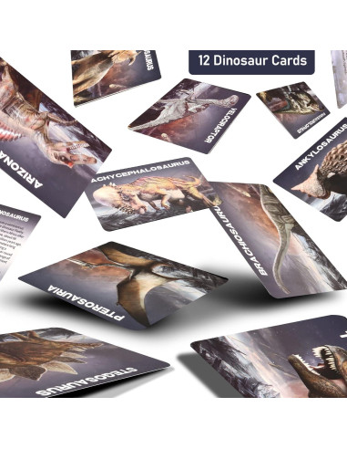 Kit Excavación Dinosaurios Jumbo Woumserta 2 Huevos 12 Figuras