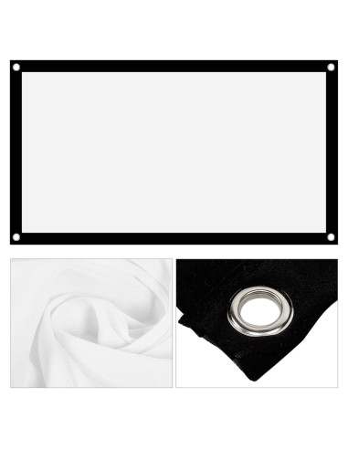 Pantalla de proyector portátil GOWENIC 101.6 cm plegable y lavable
