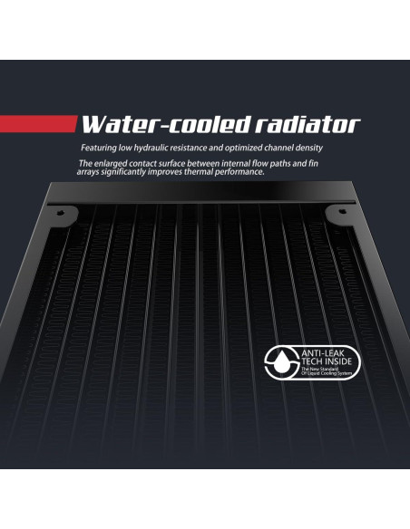 Enfriador Líquido RUIX NC240 ARGB 240mm para CPU - Negro