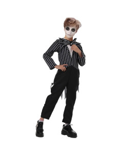 Disfraz de Esqueleto para Niños El Mono y Máscara 3-14 Años 2