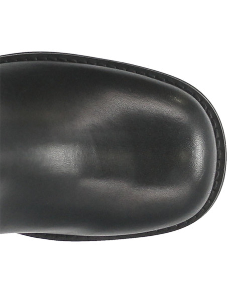 Botas de Motocicleta Goolita para Mujeres con Hebilla y Tacón 5cm