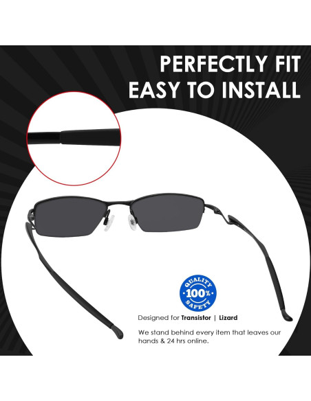 Calcetines de Oreja BlazerBuck para Gafas Oakley Transistor - Negro