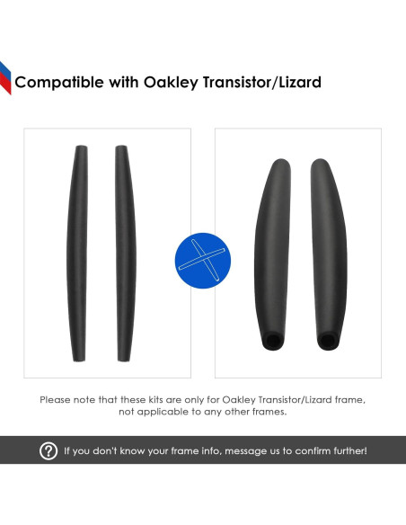 Calcetines de Oreja BlazerBuck para Gafas Oakley Transistor - Negro