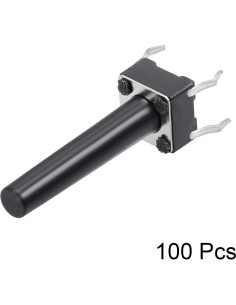 Interruptor Táctil Momentáneo uxcell 6x6x20mm 100PCS 2