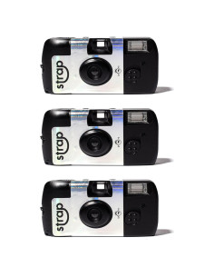 Cámara desechable Strap 27 exposiciones con flash 3m - 3 paquetes