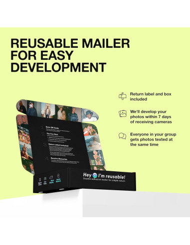 Cámara desechable Strap 27 exposiciones con flash 3m - 3 paquetes