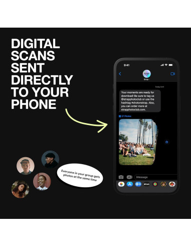 Cámara desechable Strap 27 exposiciones con flash 3m - 3 paquetes