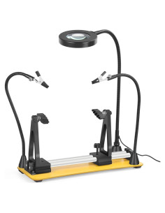 Estación de Soldadura EOOKU AB-22 con Lente de Aumento 3x