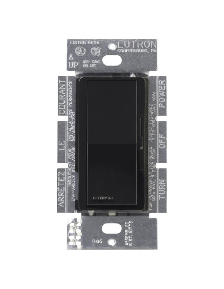 Regulador Electrónico Lutron Diva DVELV-300P-BL 300W Negro