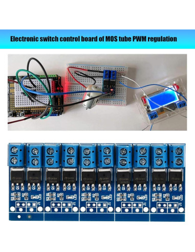 Controlador de Velocidad de Motor Luya PWM 15A 400W DC 5V-36V