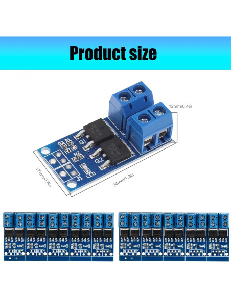 Controlador de Velocidad de Motor Luya PWM 15A 400W DC 5V-36V