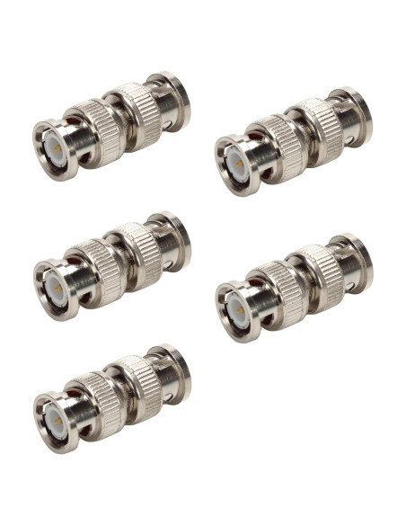 Conector BNC Macho a Macho TLS.eagle - Paquete de 5 Unidades