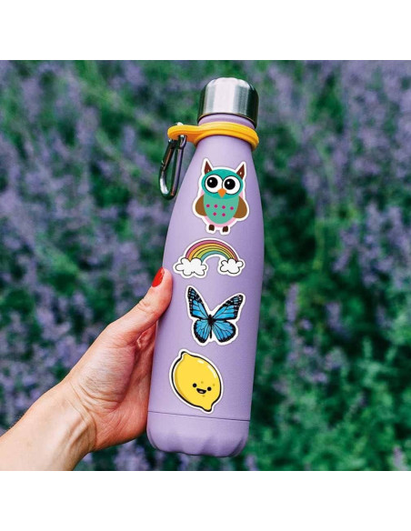 100 Pegatinas Aesthetic FNGEEN Impermeables para Laptop y Botellas