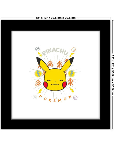 Arte de Pared Pikachu Gallery Pops Trends Internacional 30.48 cm