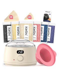 Kit de Depilación KeShi con Calentador Digital y 6 Ceritas