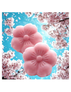 Duo de Jabón Botánico Sakura T-shin 90g Hidratante Floral