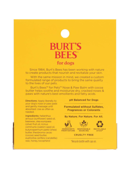 Balm Hidratante para Nariz y Patas de Perro Burt's Bees 32g