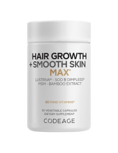 Suplemento Vitaminas Codeage Crecimiento Cabello y Piel 30 Cápsulas