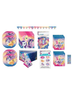 Suministros Fiesta Cumpleaños My Little Pony Deluxe 16 Personas