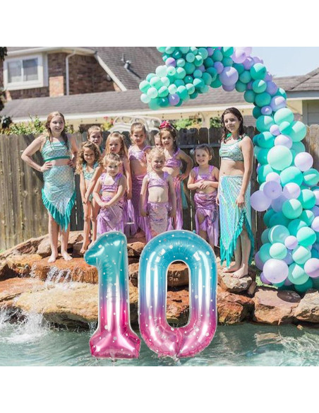 Globo de Número 0 Sirena Isndare 101,6 cm Estrellado