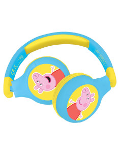 Auriculares Bluetooth 2-en-1 LEXiBOOK Peppa Pig Plegables 85dB