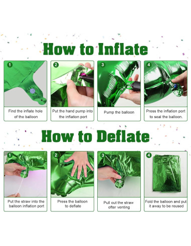 Globo de Número 6 Verde Oscuro 101,6 cm para Fiestas