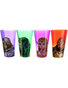 Set de 4 Vasos de Vidrio The Legend of Zelda 0.47L 2