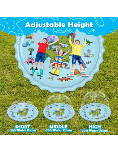 Alfombra Splash Toffos para Niños 220 cm, Juguete Acuático