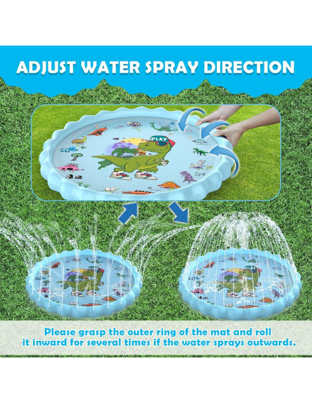 Alfombra Splash Toffos para Niños 220 cm, Juguete Acuático