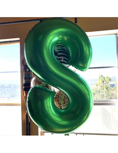 Globo de Número 6 Verde Oscuro 101,6 cm para Fiestas