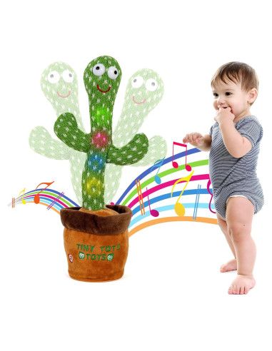 Juguete Cactus Bailarín Tiny Tots Toys - 125 Canciones LED
