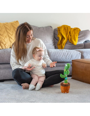 Juguete Cactus Bailarín Tiny Tots Toys - 125 Canciones LED