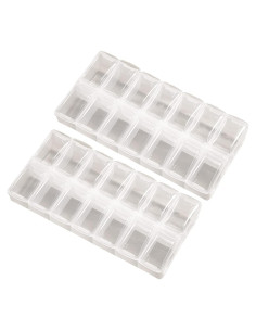 Organizador de Pastillas Halyuhn 2 Piezas 7 Días Transparente