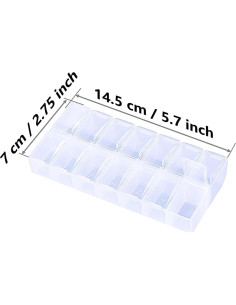 Organizador de Pastillas Halyuhn 2 Piezas 7 Días Transparente 2