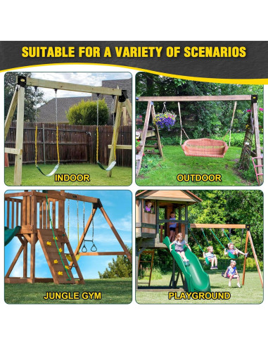 Soporte para Columpio A-Frame BETOOLL Negro - 1 Pcs, Resistente