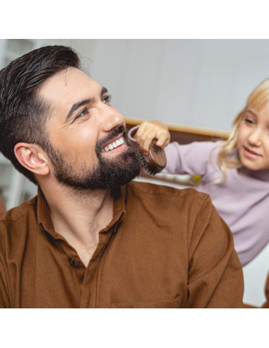 Cepillo de Barba de Viaje BFWood - Cerdas de Jabalí Natural