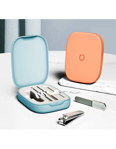 Juego de Cuidado de Uñas 4 en 1 Sourcingbay - Estuche Blanco