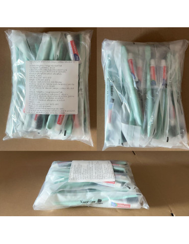 Cepillos de dientes desechables Xuezoioy con pasta - 60 unidades