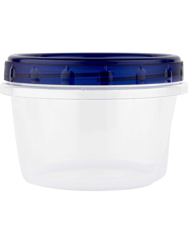 Contenedores Deli Plasticpro 113ml con Tapa Azul - 6 Piezas